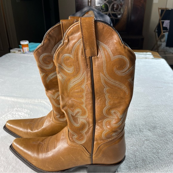 J.B.Dillon JBW2350 Western Cowboy Brown Boots Women's size 7.5B Country Girl - Picture 10 of 14